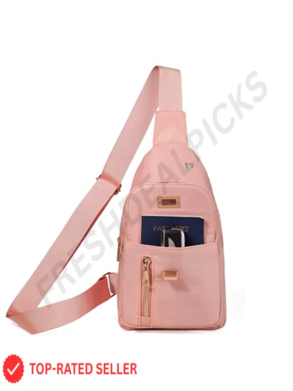 Waterproof Nylon Sling Bag Crossbody Anti-Theft Travel Hiking Backpack